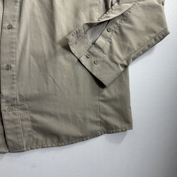 Under Armour Men Shirt Size XL Brown Tide Chaser 2.0 Long Sleeve Button UP - Picture 3 of 12